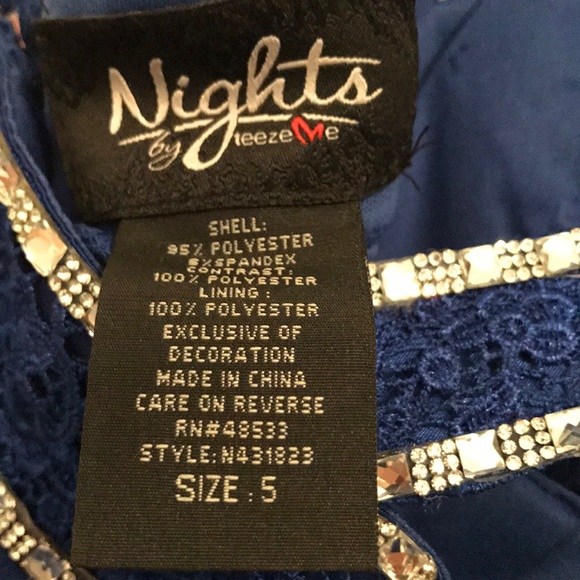 Formal blue dress - Picture 4 of 7